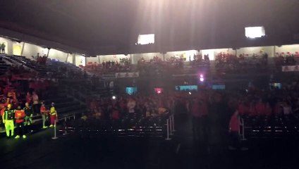 Diables rouges - Brabançonne au country hall de Liège