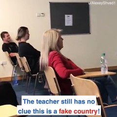 Student did a presentation on a fake country from Black Panther& his teacher bought every second of it
