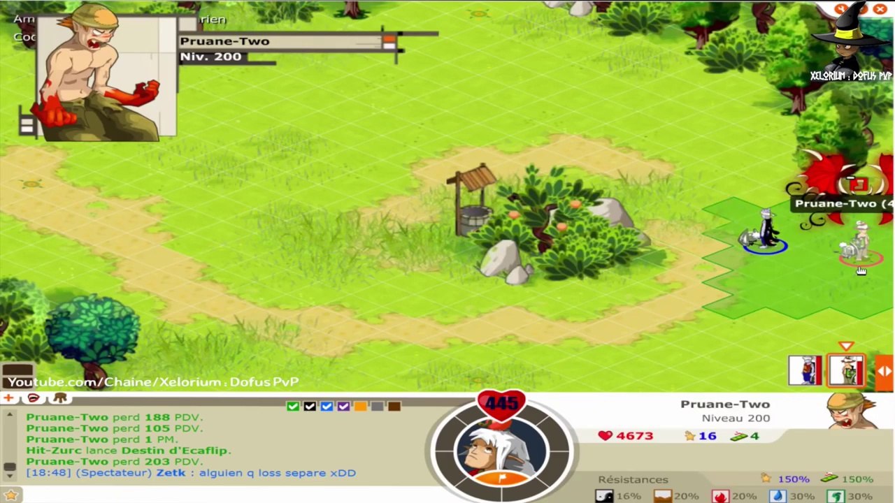 DOFUS _ Eca 16 PA _ 6 PM Vs Sacri 16 PA _ 6 PM - PvP 1.29