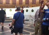 England Fans Lay Flowers at Volgograd World War II Memorial