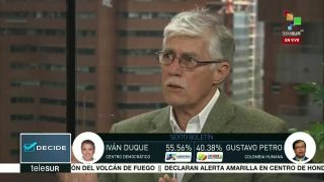 Domínguez: Elección presidencial colombiana está definida para Duque