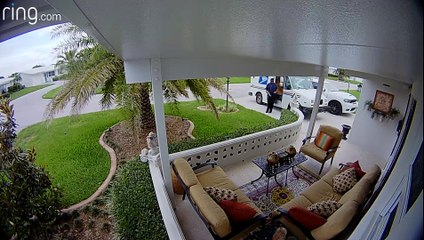 Substitute Mail Carrier Tosses Package