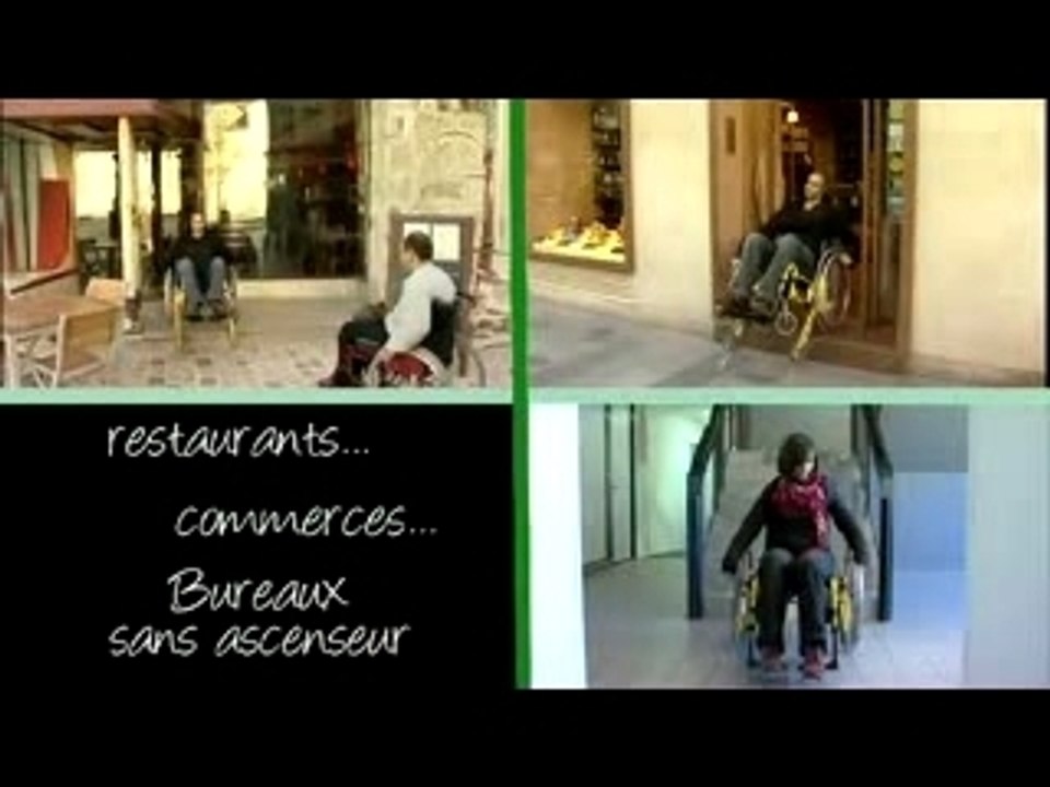 Manuscale , fauteuil roulant manuel pour gravir les marches