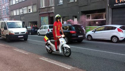 Scènes de fête place de la Digue à Charleroi!