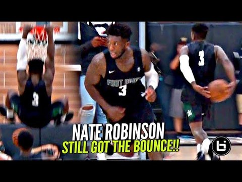 Nate Robinson STILL Got The BOUNCE!! Makes It Look EASY w/ Isaac Hamilton at The Drew!!