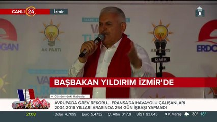 Başbakan Yıldırım İzmir'de