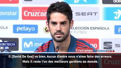 Espagne - Isco : "De Gea reste l'un des meilleurs gardiens au monde"