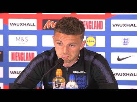 Kieran Trippier Pre-Match Press Conference - Tunisia v England - 2018 World Cup Embargo Extras