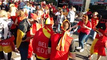 La fête à la Fan Zone de Mouscron au Canonnier  lors de Belgique - Panama Coupe du Monde 2018