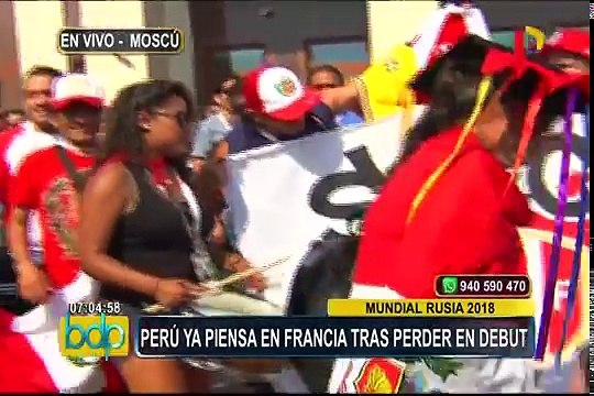 Moscú: hinchas peruanos siguen apoyando a la selección en Rusia 2018