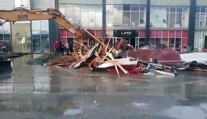 Ferizaj, rrëzohen disa kulme të objekteve