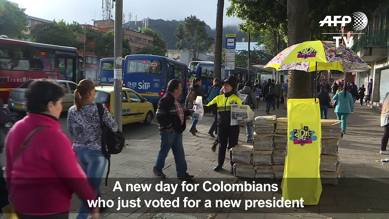 Colombians react after Duque elected president