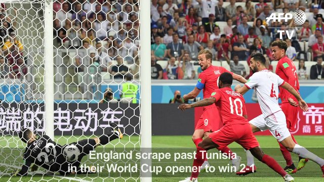 World Cup: England beat Tunisia 2-1 thanks to Harry Kane header
