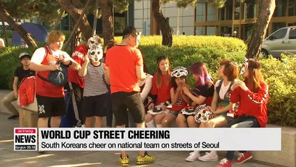 World Cup - South Koreans cheer on national team on streets of Seoul