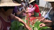 Villagers make 20-metre-long rice dumpling for Dragon Boat Festival