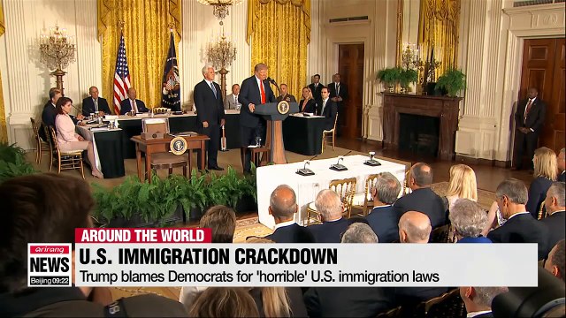 Trump blames Democrats for horrible U.S. immigration laws