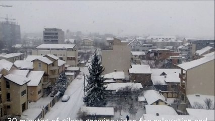 30 minutes of silent snowing video for relaxation and calming