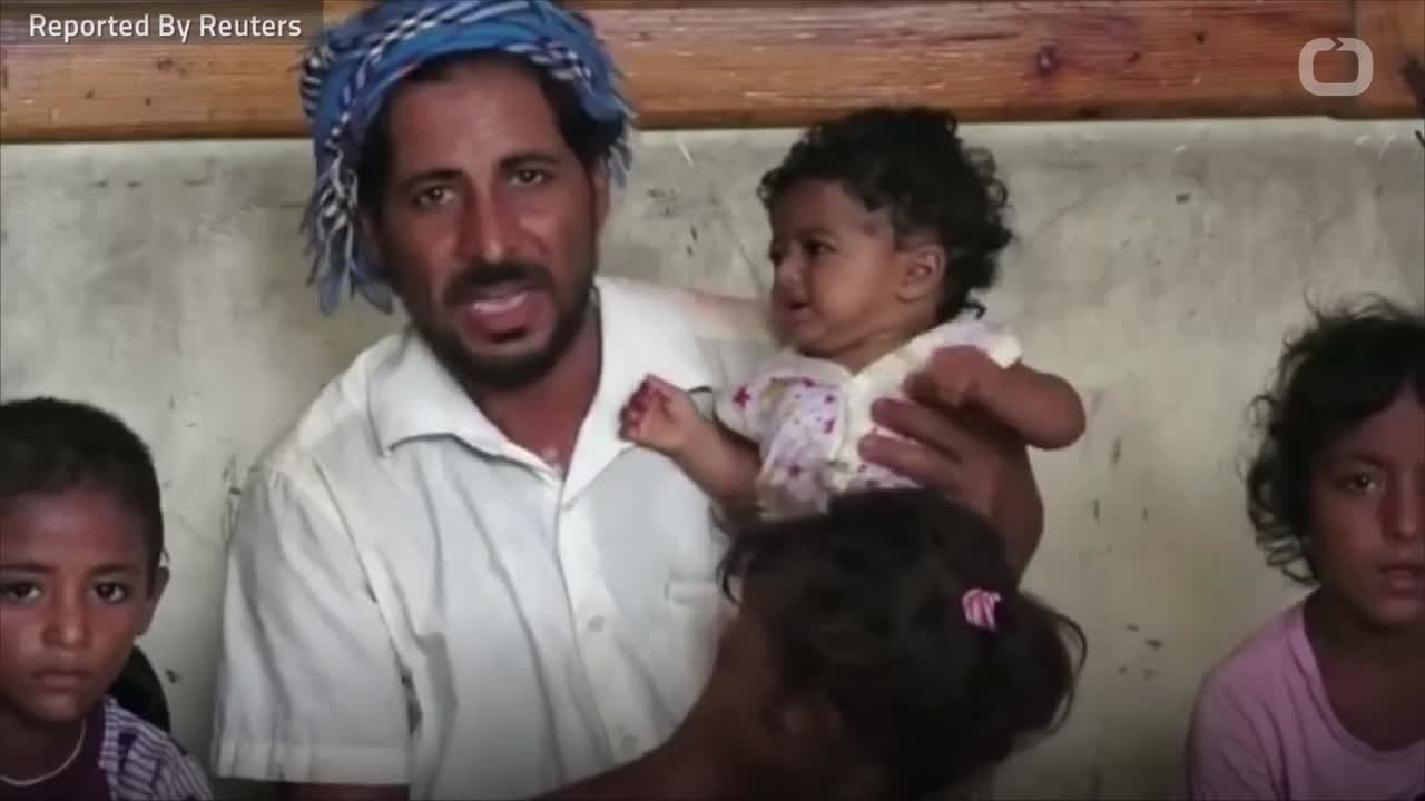 Yemeni Civilians Flee For Shelter Amid Air Strikes