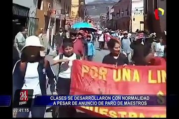 Pese al anuncio del Sutep, clases se desarrollaron con normalidad