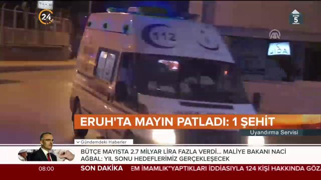 Asker geçişi sırasında mayın infilak etti