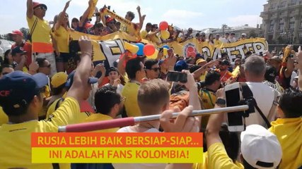 Fans Kolombia Mengambil Alih Red Square