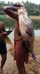 10 kg + big katla fish hunting today | kerala fishing style