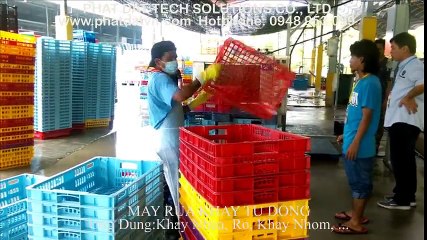 Máy Rửa Khay Tự Động- Chuyên rủa của loại Khay Nhựa,...