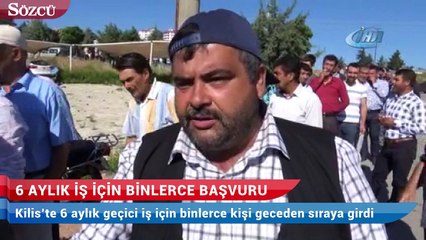 6 aylık iş için binlerce başvuru