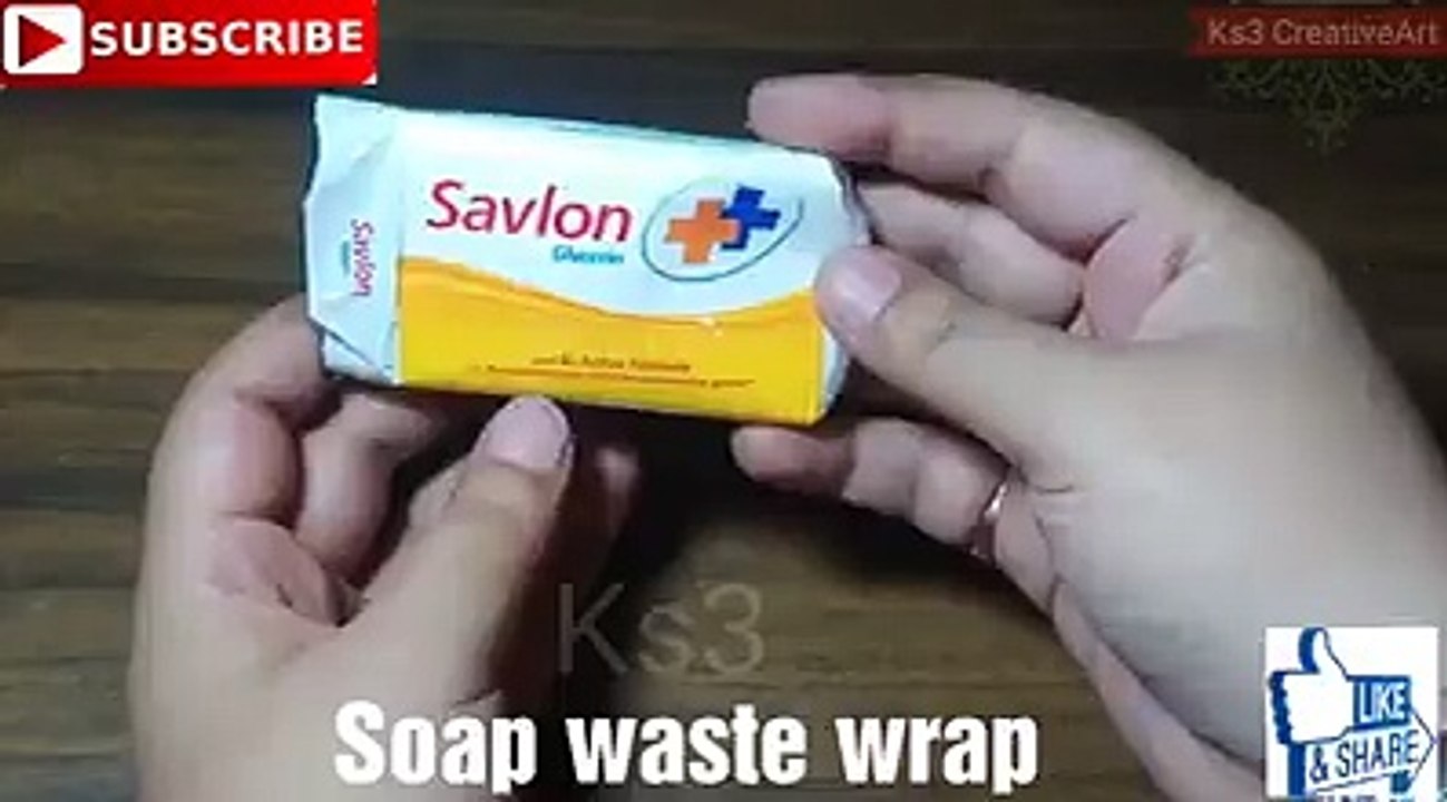 - Waste material reuse idea | Best out of waste | DIY art and crafts | recycling soap packets | craftCredit: Ks3 CreativeArtFull video: