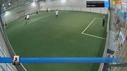 But de Christophe  (1-4) - LES CASSES-NOISETTES Vs NEW TEAM - 18/06/18 21:00 - LIGUE 3