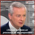Sur l’Europe, Bruno Le Maire dresse un constat alarmant