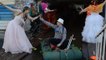 Locals throw 'Venetian Carnival' in flooded underpass in Novosibirsk