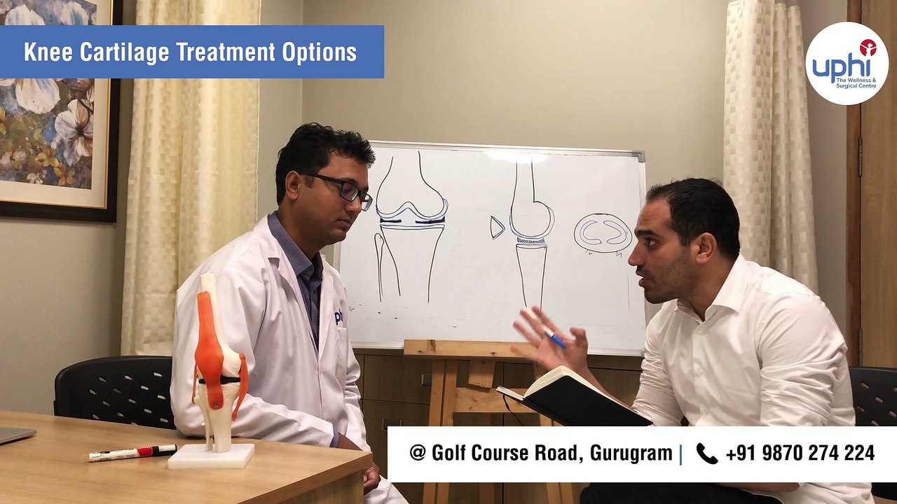 What are the knee cartilage treatment options after the diagnose?