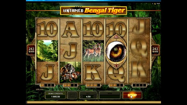 Обзор игрового аппарата Неукрощенный Тигр (untamed bengal tiger) - характеристики и правила