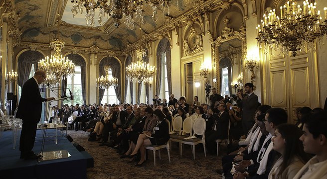 Allocution du ministre Jean-Yves Le Drian lors de la cérémonie en l'honneur des boursiers Excellence-Major