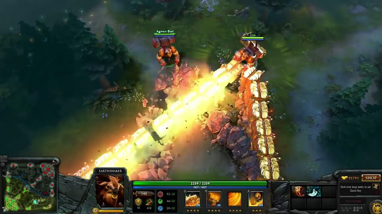 Dota 2  Earthshaker Most Expensive Mix Set w/ Golden Gravelmaw (Also 3 other totem preview)