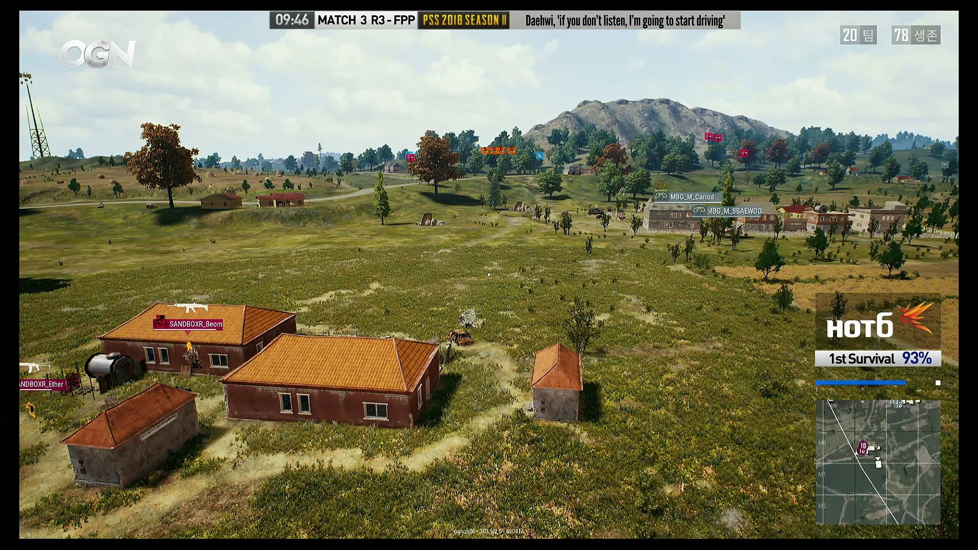⁣2018 HOT6 PUBG Survival Series Season2 Pro Tour - Match3 Round3