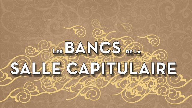 Monastère Saint-Joseph : les bancs de la salle capitulaire.