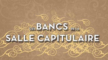 Monastère Saint-Joseph : les bancs de la salle capitulaire.