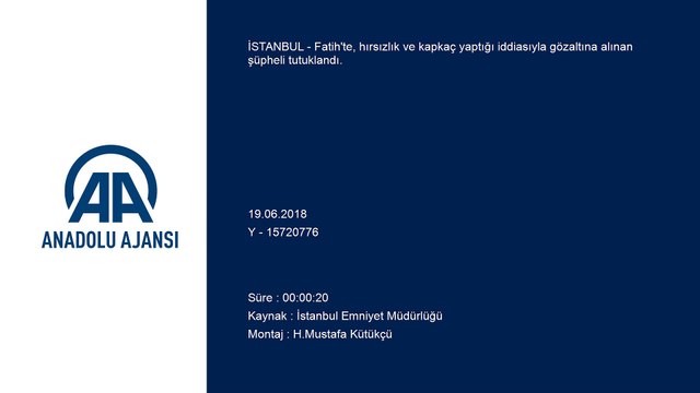 Fatih'te hırsızlık ve kapkaç şüphelisi tutuklandı - İSTANBUL