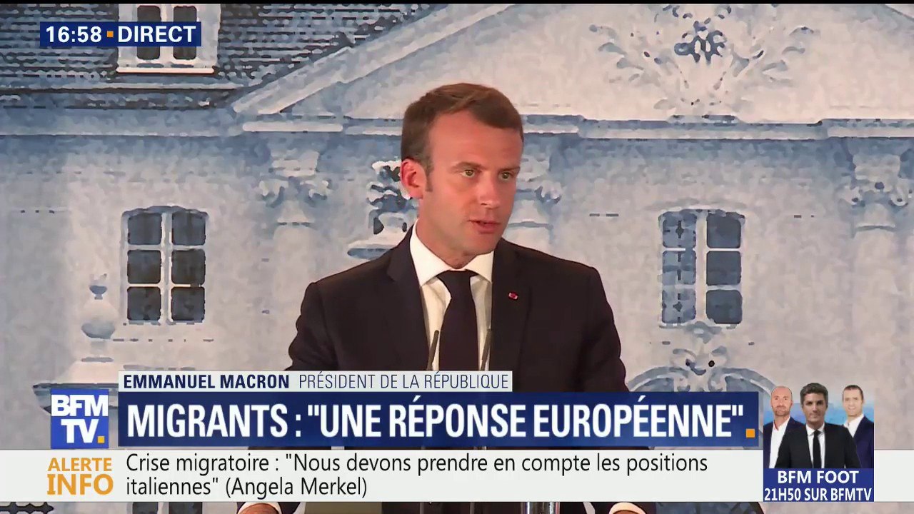 Rencontre Macron-Merkel: "Nous nous sommes mis d'accord sur la création d'un budget de la zone euro", annonce le chef de l'Etat