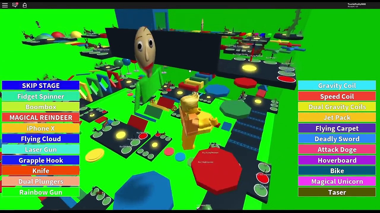 Roblox Escape Baldi Obby Annoying Orange Plays Dailymotion Video - gravity coil simulator 2 roblox