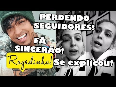 GUSTA PERDE 70 MIL SEGUIDORES E FÃ MANDA A REAL | TATA EXPLICA FALTA DE INTERAÇÃO COM FÃS