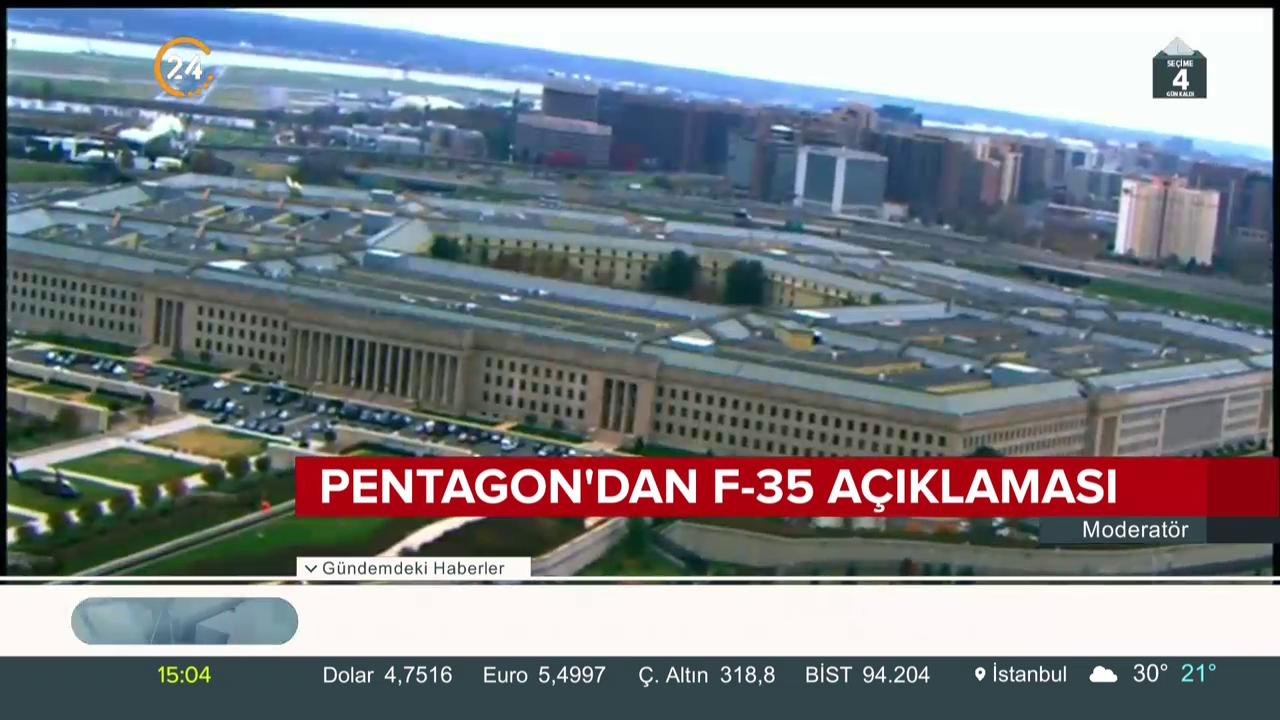 Pentagon'dan F-35 açıklaması