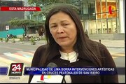 San Isidro: Municipalidad de Lima borró intervenciones artísticas en cruces peatonales