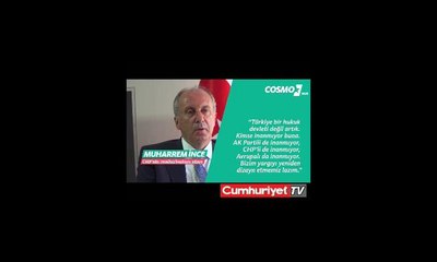 İnce: Türrkiye'nin hukuk devleti olduğuna AKP'li de inanmıyor