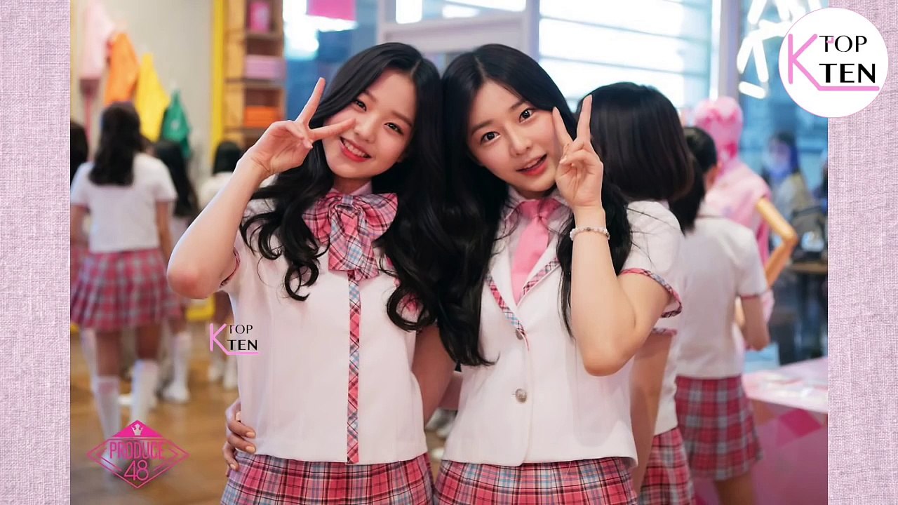 《PRODUCE 48》因美貌引發話題的6位練習生，韓網友「14歲張元英不科學」（韓國篇）Produce48 中字 Ep1 180615