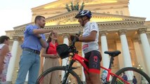 Ехали в Россию на велосипеде
