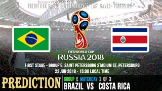 Brazil Vs Costa Rica Score Prediction |  2018 World Cup Russia | Brazil Vs Costa Rica