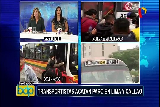 Transportistas acatarían paro de 48 horas de no encontrar solución a sus reclamos